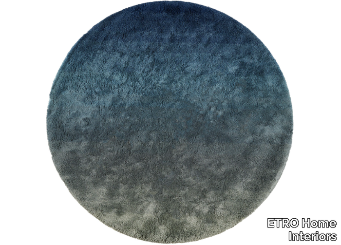 GRADIENT - Round handmade mohair and bamboo rug _ ETRO Home Interiors