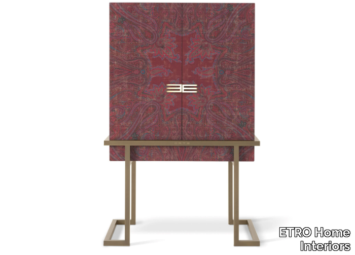 KOLKATA - Fabric and metal cabinet with doors _ ETRO Home Interiors