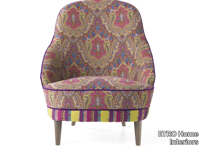 JEFFERSON - Upholstered fabric armchair with armrests _ ETRO Home Interiors