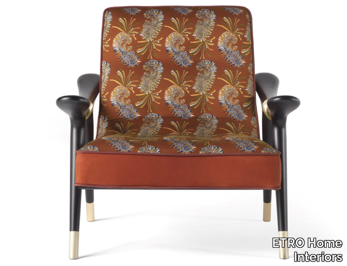 MASAI - Upholstered fabric armchair with armrests _ ETRO Home Interiors