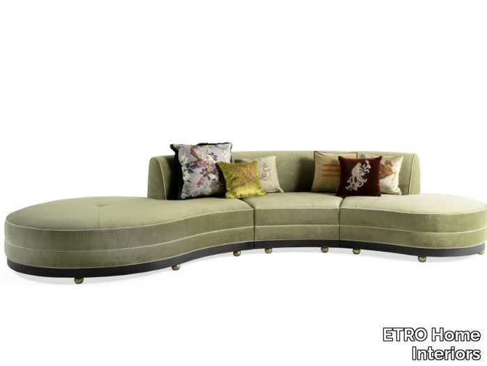 MEKONG - Curved fabric sofa _ ETRO Home Interiors