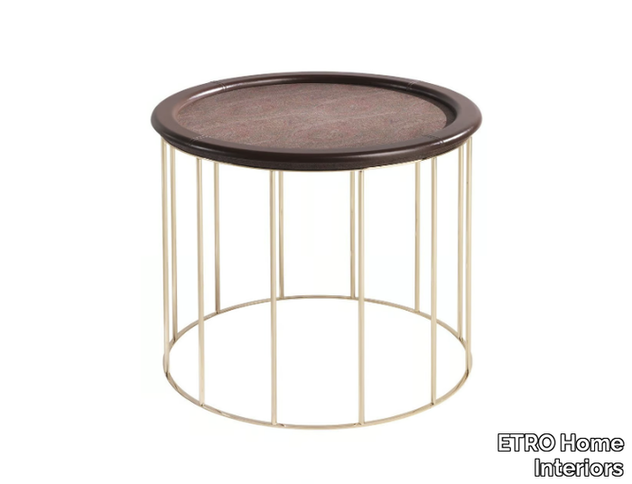 VESSEL - Round wooden coffee table _ ETRO Home Interiors