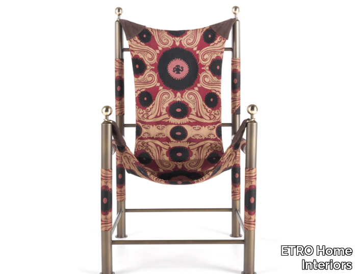 BABEL - Fabric easy chair with armrests _ ETRO Home Interiors