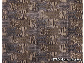 TINGRI - Patterned square wool and bamboo silk rug _ ETRO Home Interiors