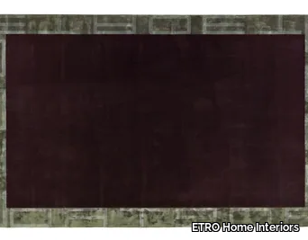 FRAME - Handmade rectangular wool and bamboo silk rug _ ETRO Home Interiors