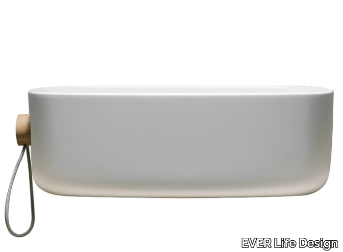 BOUNCE CORD - Wall-mounted single washbasin _ EVER Life Design