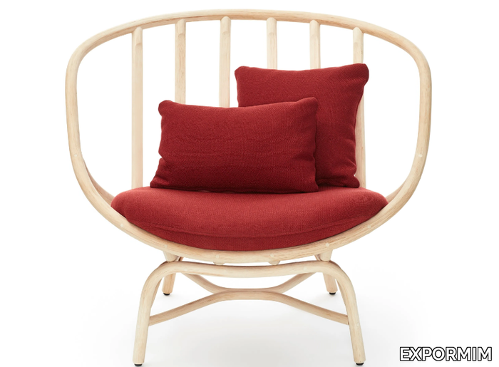 ARMADILLO - Rattan easy chair with integrated cushion _ EXPORMIM