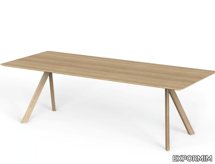 ATRIVM - Rectangular solid wood table _ EXPORMIM