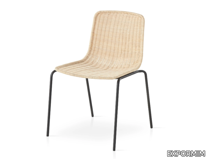 LAPALA - Stackable rattan chair _ EXPORMIM