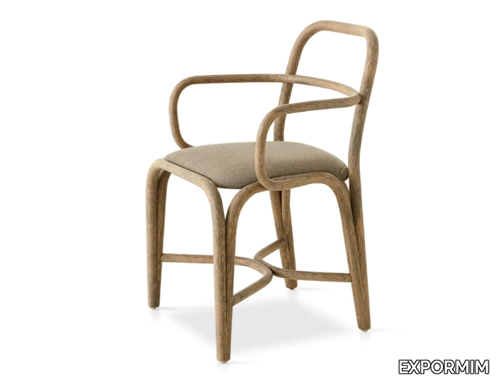 FONTAL - Rattan chair with armrests _ EXPORMIM