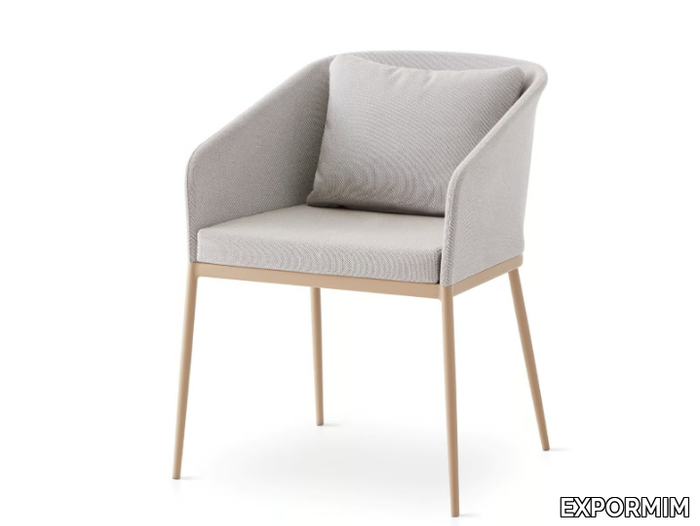 SENSO - Fabric garden chair with armrests _ EXPORMIM