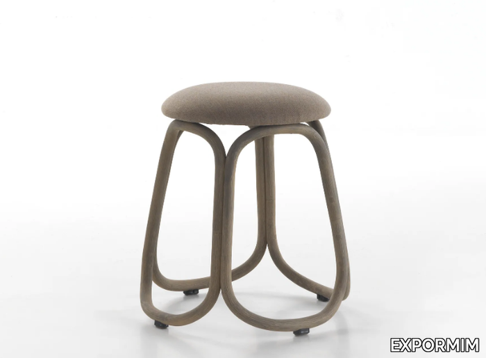 GRES - Low rattan stool _ EXPORMIM