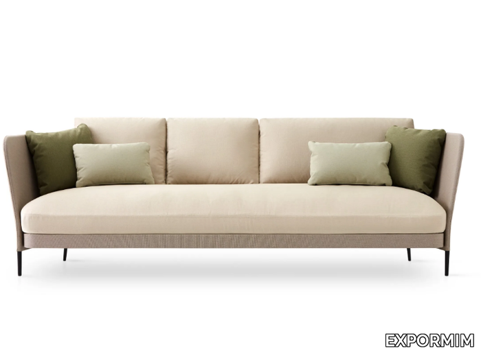 KÄBU - Upholstered fabric garden sofa _ EXPORMIM