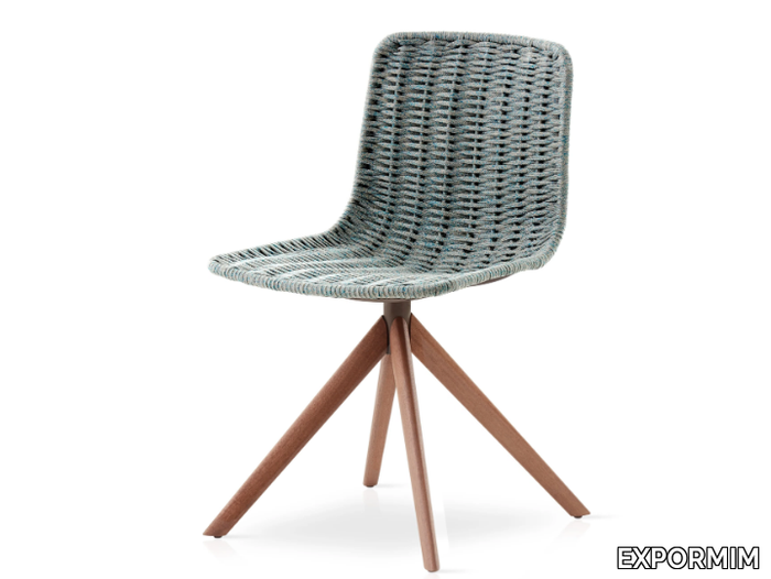 LAPALA - Trestle-based rope garden chair _ EXPORMIM