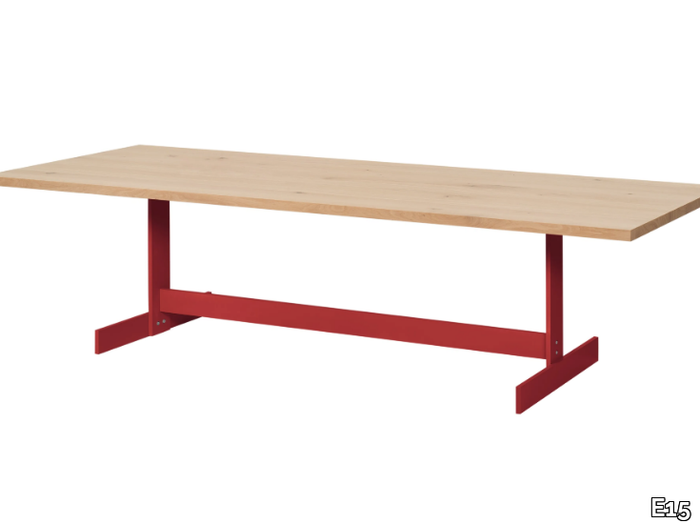 KAZIMIR - Rectangular solid wood table _ E15