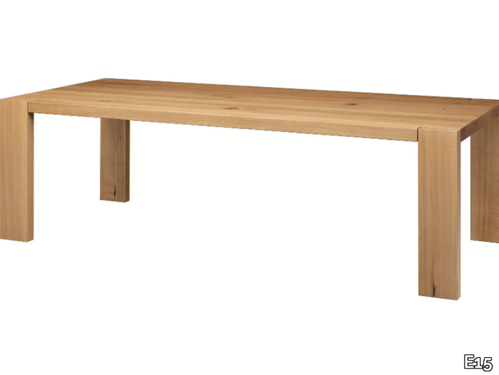 LONDON - Rectangular solid wood table _ E15