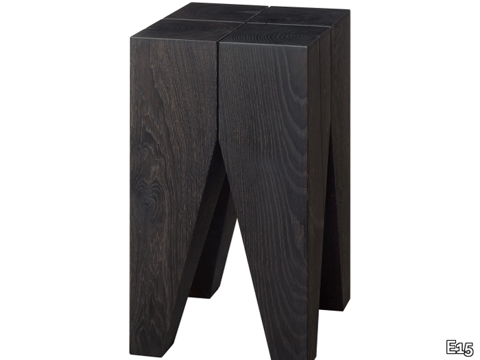 BACKENZAHN BLACK OAK - Square oak coffee table _ E15