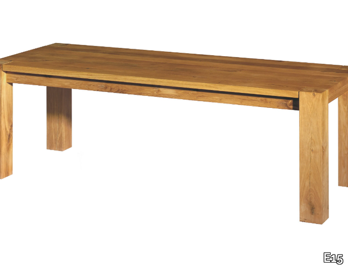 BIGFOOT™ - Rectangular solid wood table _ E15