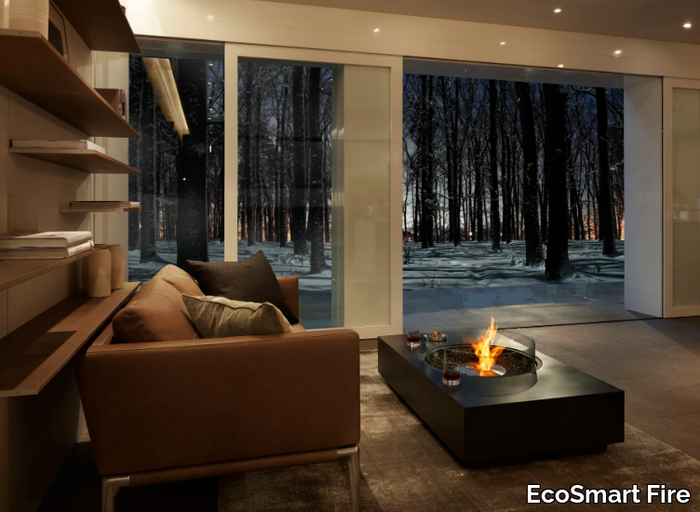 MARTINI 50 - Indoor/Outdoor freestanding bioethanol or gas fireplace _ EcoSmart Fire