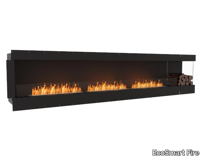 FLEX 140LC BXL - Bioethanol steel Fireplace insert with Panoramic Glass _ EcoSmart Fire