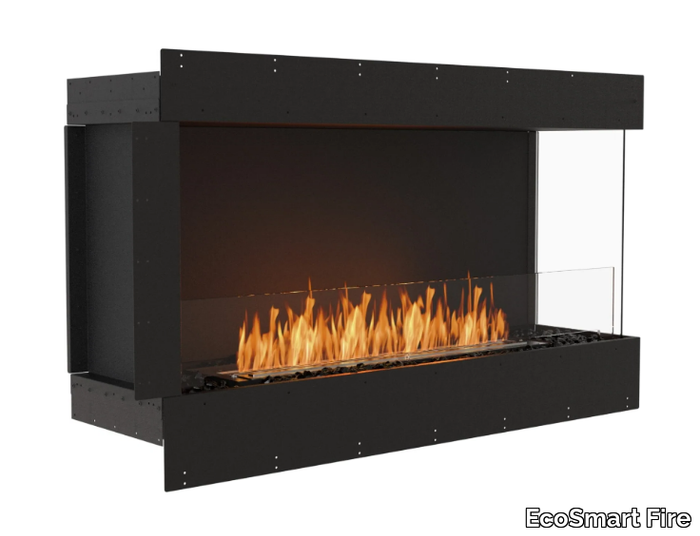 FLEX 50LC - Bioethanol steel Fireplace insert with Panoramic Glass _ EcoSmart Fire