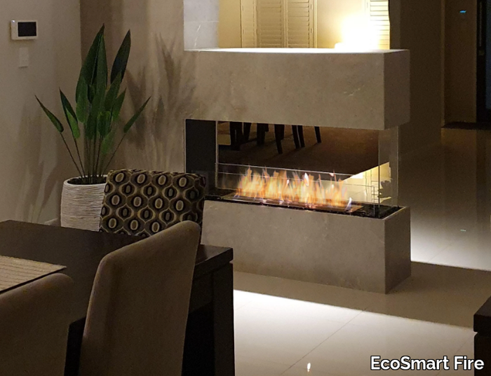 FLEX 50PN - Bioethanol steel Fireplace insert with Panoramic Glass _ EcoSmart Fire