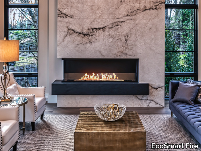 FLEX 68RC - Bioethanol steel Fireplace insert with Panoramic Glass _ EcoSmart Fire