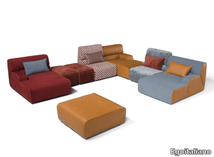 BABOUCHE - Corner modular sectional fabric sofa _ Egoitaliano