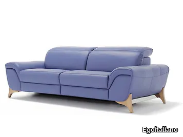 MAISIE - 3 seater leather sofa with headrest _ Egoitaliano