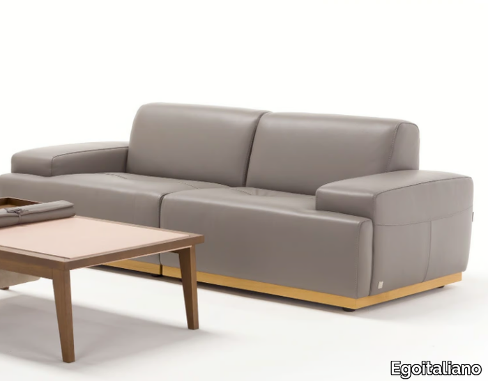 KONGENS - 3 seater leather sofa _ Egoitaliano