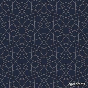 geometric lace blue