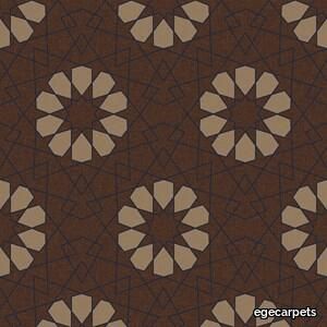 geometric lace brown