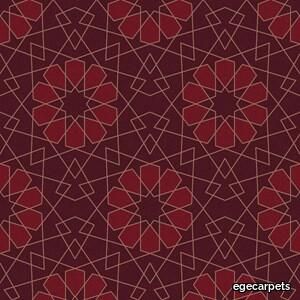 geometric lace red