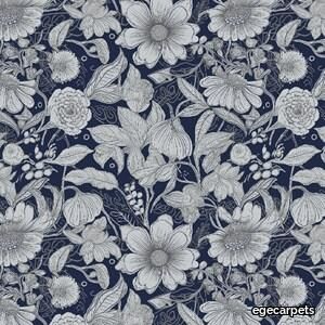 Colortec Wool botanica flora navy