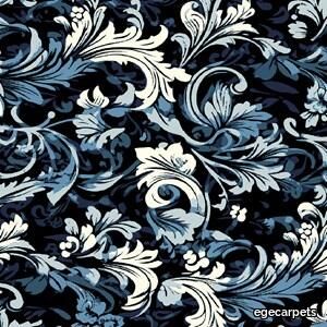 Colortec Wool toned damask blue