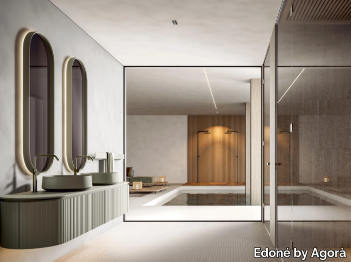 CAL 2341 - Wall-mounted vanity unit _ Edoné by Agorà