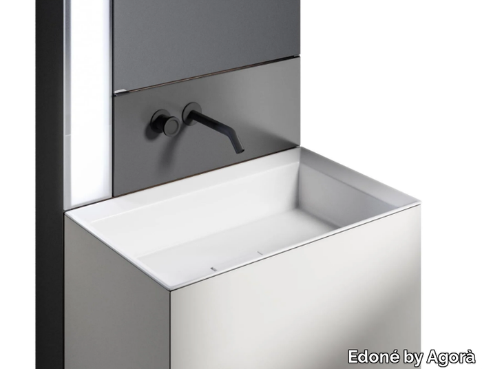 CHRONO TOTEM - Inset rectangular washbasin _ Edoné by Agorà