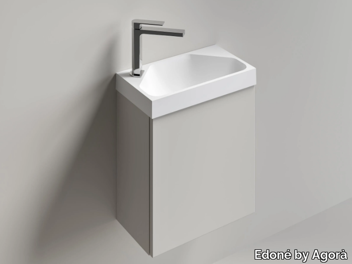 GRUS 45 - Rectangular handrinse basin _ Edoné by Agorà