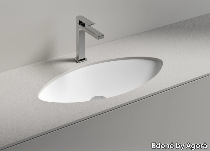 OCCHIO 90 - Oval undermount washbasin _ Edoné by Agorà