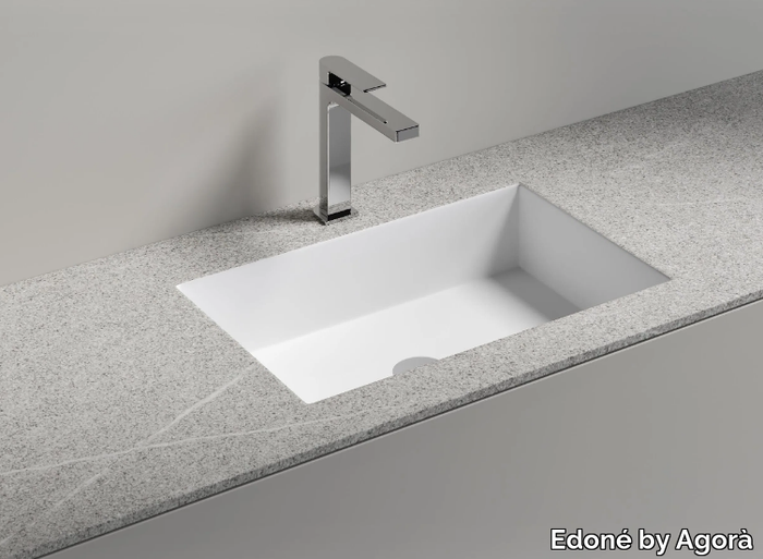 MATCH - Rectangular Ocritech washbasin _ Edoné by Agorà