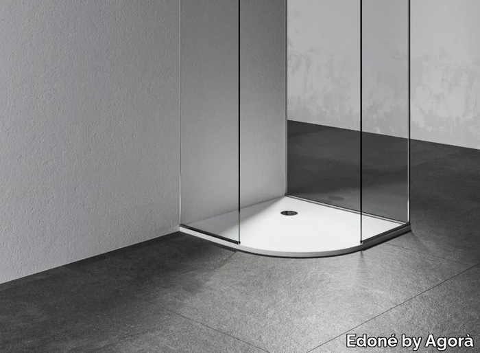 NAOS - Corner shower tray _ Edoné by Agorà