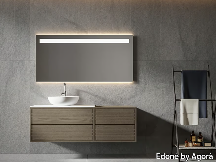 ADE 002 - Wall-mounted vanity unit with drawers _ Edoné by Agorà