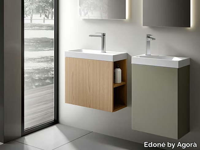 GIU 9138 - Single wall-mounted vanity unit _ Edoné by Agorà