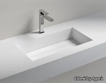 CARENA CONSOLLE - Inset rectangular washbasin _ Edoné by Agorà