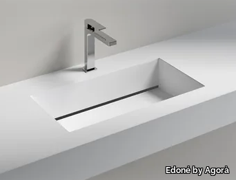 VENERE CONSOLLE - Inset rectangular washbasin _ Edoné by Agorà