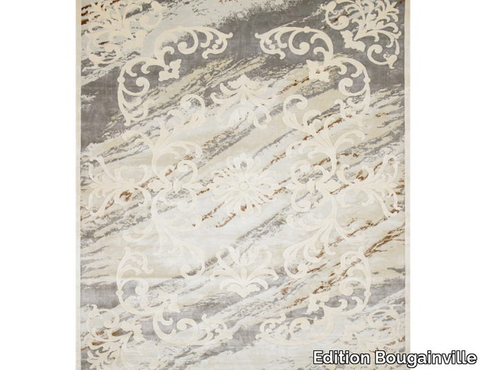 BOYCEAU MARBLE CAJUN - Rectangular handmade silk rug _ Edition Bougainville