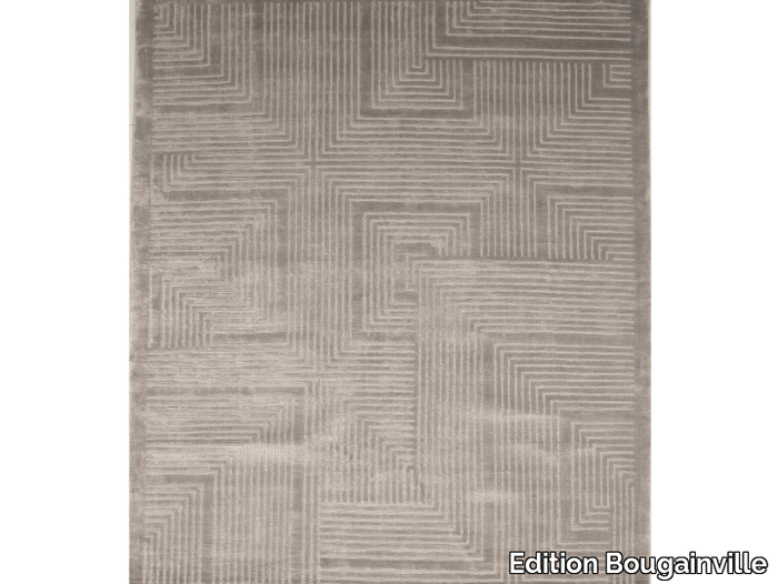 ARMSTRONG GYPSE - Rectangular handmade silk rug with geometric shapes _ Edition Bougainville