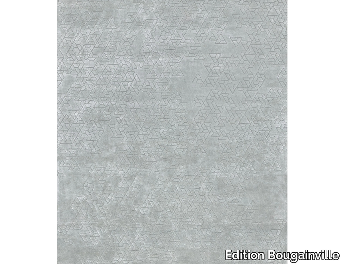 BENNY SILVER - Rectangular handmade wool rug _ Edition Bougainville