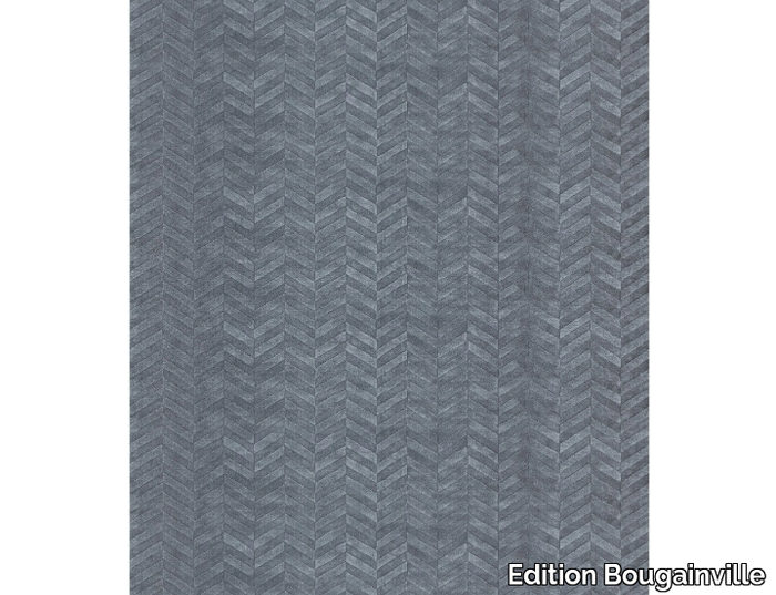 DIAGONAL GREY - Rectangular handmade wool rug _ Edition Bougainville