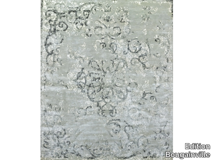 DUCHESSE SPLIT CELADON - Rectangular handmade silk rug _ Edition Bougainville